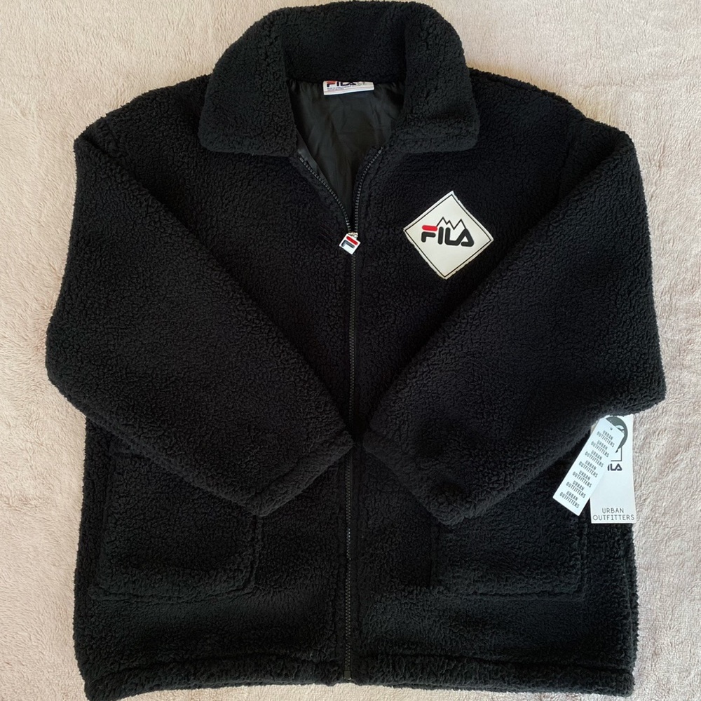 UO FILA TEDDY JACKET